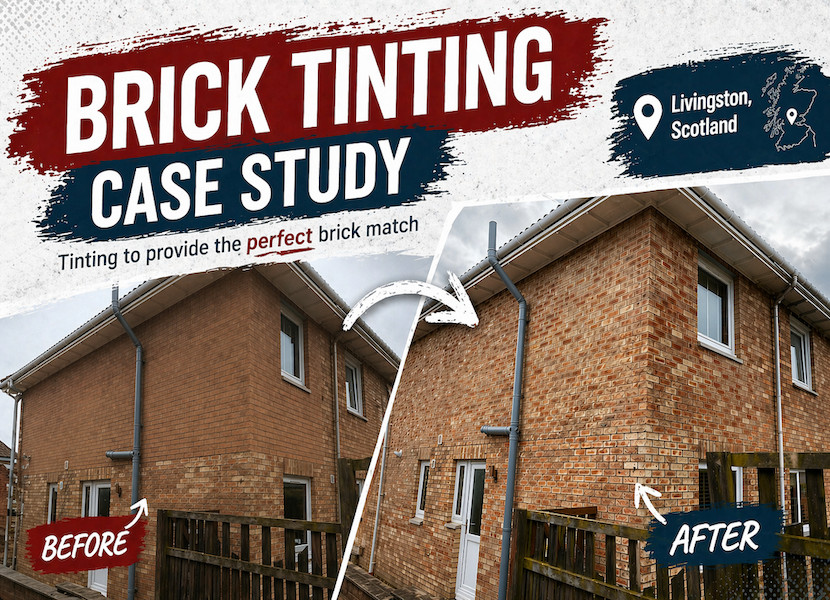 Brick Tinting, Livingston, Scotland