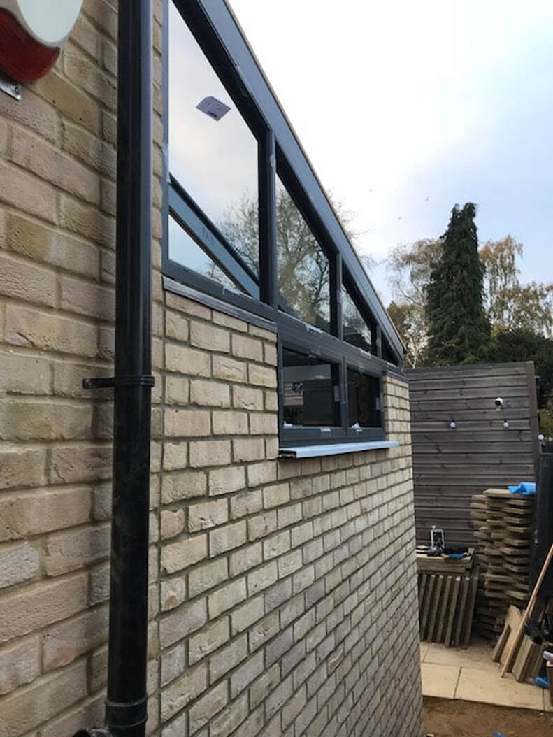 Mortar Tinting to New Extension, Cambridgshire - Before restoration work