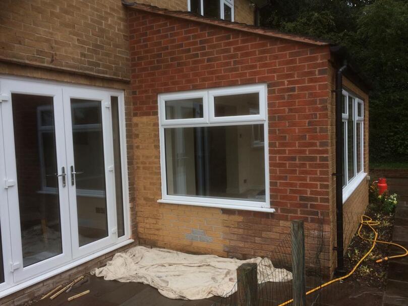 Brick Tinting and Repair, Staffordshire - Before restoration work