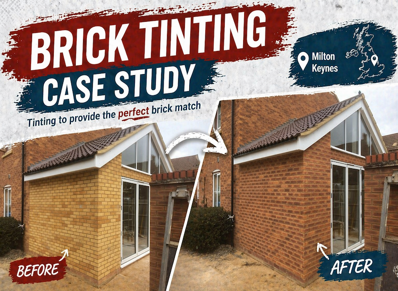 Brick Tinting to a New Home Extension, Milton Keynes
